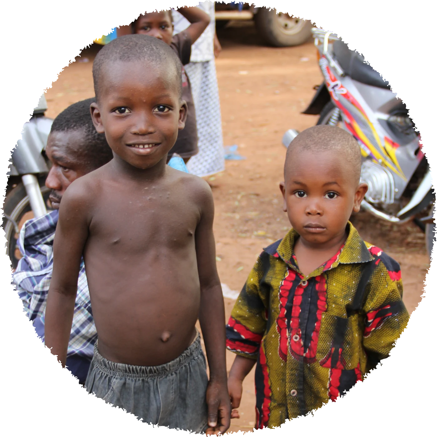 Children photographed during fieldwork
